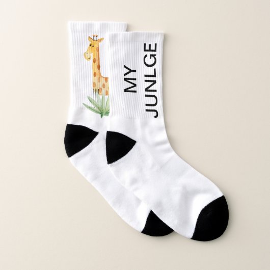 Bienvenue sur My Jungle Custom Text Cat Giraffe (Paire)