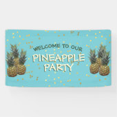Bienvenue sur notre bannière de fête de l'ananas (Horizontal)