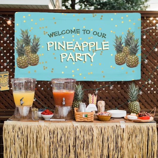 Bienvenue sur notre bannière de fête de l'ananas