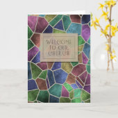 Bienvenue sur notre carte d'église (Fleur jaune)