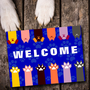 Bienvenue sur notre carte postale pour chien et ch