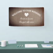 Bienvenue sur notre mariage de bannière thème burl (Salon professionnel)