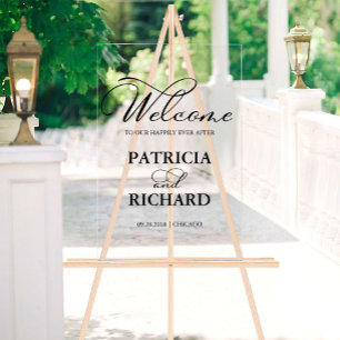 Bienvenue sur notre panneau de bienvenue de mariag