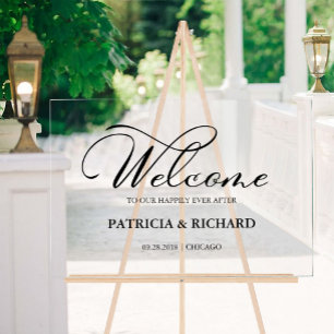 Bienvenue sur notre panneau de bienvenue de mariag