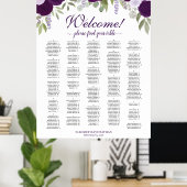 Bienvenue ! Tableau alphabétique Rose pourpre (Bureau à domicile)