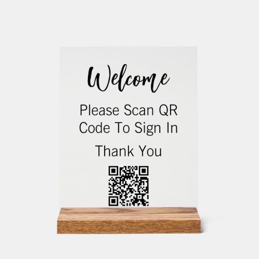 Bienvenue Veuillez Analyser le code QR pour vous c (Recto)