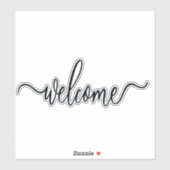 bienvenue VINYL coupe autocollant (Feuille)