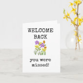 Bienvenue, Vous Avez Manqué, Carte (Fleur jaune)