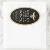  bier 16 oz Queenline Jar Honey Label Gold (Tas)