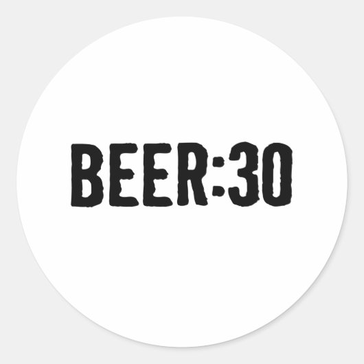 Bier : 30 ronde sticker (Voorkant)