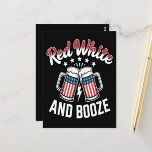 Bier 4 juli, Patriottisch Feest Briefkaart