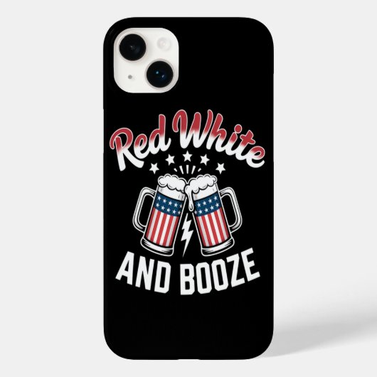 Bier 4 juli , Patriottisch Feest Case-Mate iPhone Case (Achterkant)