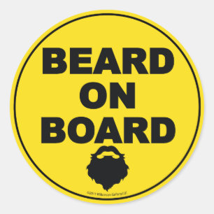 Bier aan boord ronde sticker