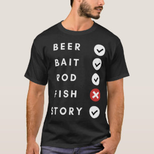 BIER AASMENGEL VISTE ROD VERHAAL / VISSEN T-SHIRT