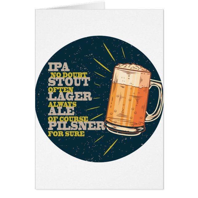 Bier Altijd, blauwe cirkel (Voorkant)