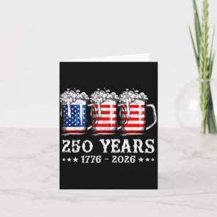 Bier Amerikaanse Vlag 4 juli Patriottisch 250 Kaart