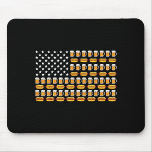 Bier Amerikaanse Vlag Patriottisch Drinken 4 juli Muismat