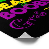 Bier Bead Borst Grappig Carnaval Feest Geschenk He Poster (Hoek)
