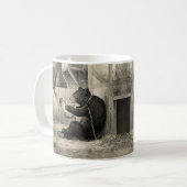 Bier - Beer, hond en Donkey Koffiemok (Voorkant links)