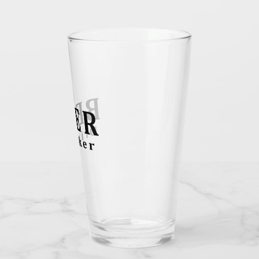 Bier, Bierdrinker Glas (Links)