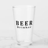 Bier, Bierdrinker Glas (Voorkant)