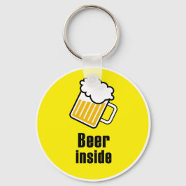 Bier binnen sleutelhanger