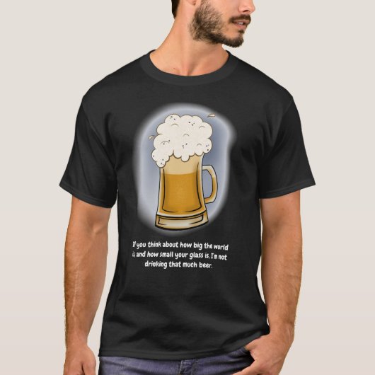 Bier Black T-Shirt (Voorkant)