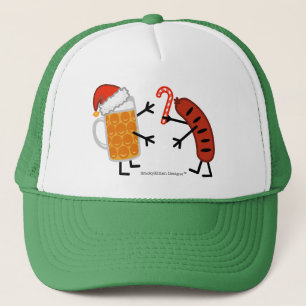 Bier & Bratwurst - Kerstmis Trucker Pet