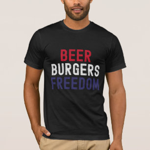 Bier, Burgers, Vrijheid T-shirt
