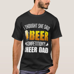 Bier Cool Cheer Pap Gift Voor Mannen Grappig Bier  T-shirt