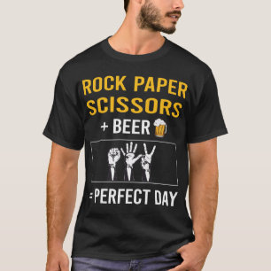Bier Dag Rock Papier Schaar T-shirt
