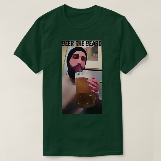 bier de baard t-shirt (Design voorkant)