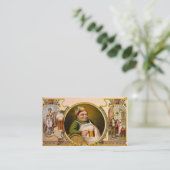 Bier de nationale Drink Retro Visitekaartje (Staand voorkant)