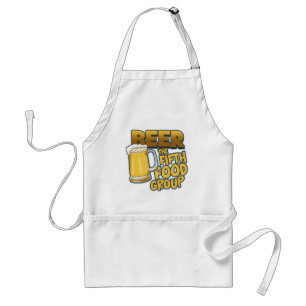 Bier: De vijfde voedselgroep T-Shirts & Gifts Standaard Schort
