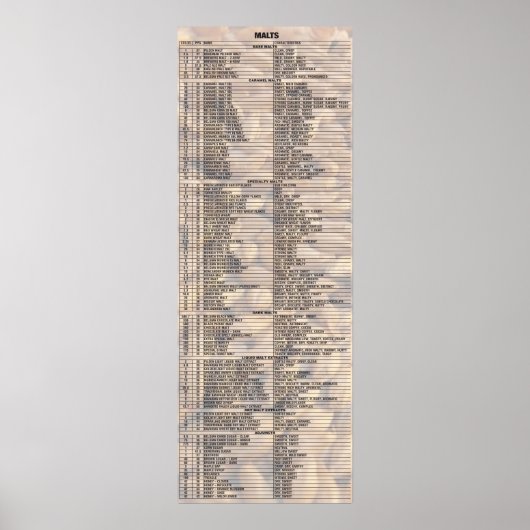 Bier door de getallen - mallen poster (Voorkant)