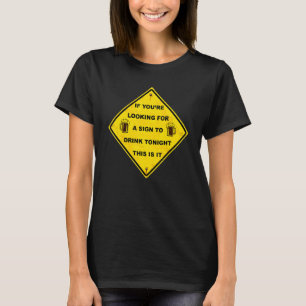 Bier Drink als je op zoek bent naar een bord om te T-shirt