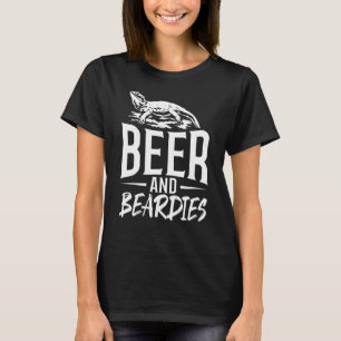 Bier Drink Costume Bearded Dragon Owner Reptile T-shirt