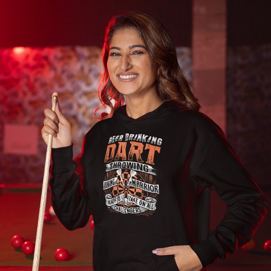 Bier Drink Dart Viking Warrior - Dart Legend Hoodie