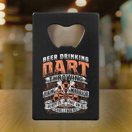 Bier Drink Dart Viking Warrior - Dart Speler Kredietkaart Flessenopener