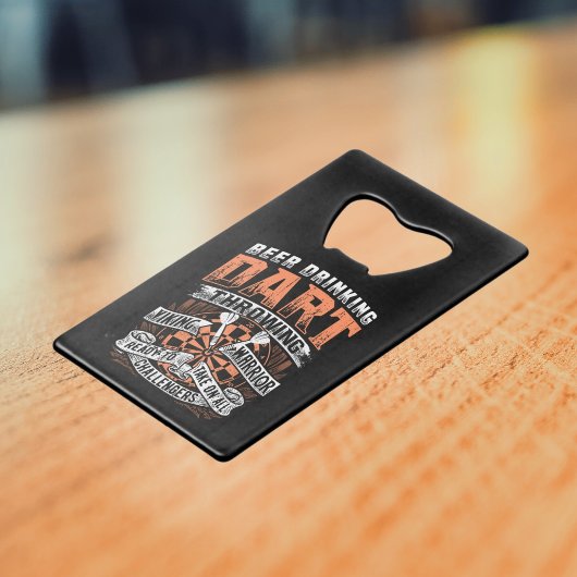 Bier Drink Dart Viking Warrior - Dart Speler Kredietkaart Flessenopener
