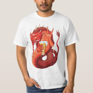 Bier Drink Dragon Mannen T-Shirt