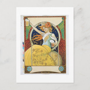Bier Drink en kunst Briefkaart