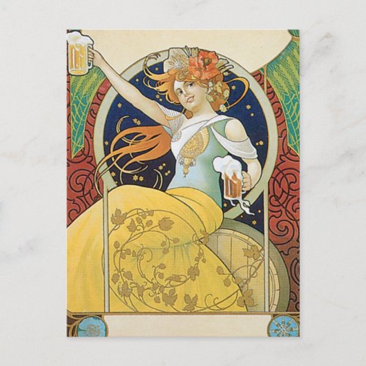 Bier  Drink en kunst Briefkaart (Voorkant)