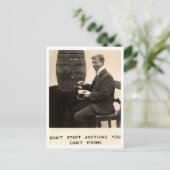 Bier Drink Vintage 1909 Briefkaart (Staand voorkant)