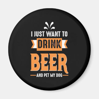 Bier Drinker Beer en Dog Magneet