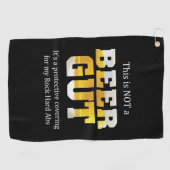 Bier Drinker geen BEER GUT Birthday Golfhanddoek (Horizontaal)
