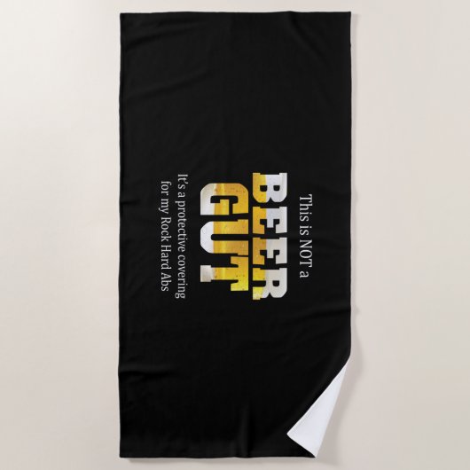 Bier Drinker geen BEER GUT Birthday Strandlaken (Voorkant)