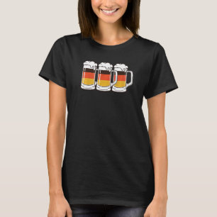 Bier Duitsland vlag Duitse vlag bierpul T-shirt
