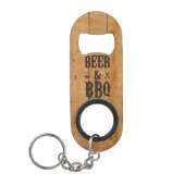 Bier en BBQ Mini Flessenopener (Voorkant)
