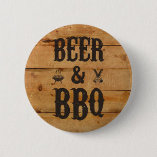 Bier en BBQ Ronde Button 5,7 Cm
